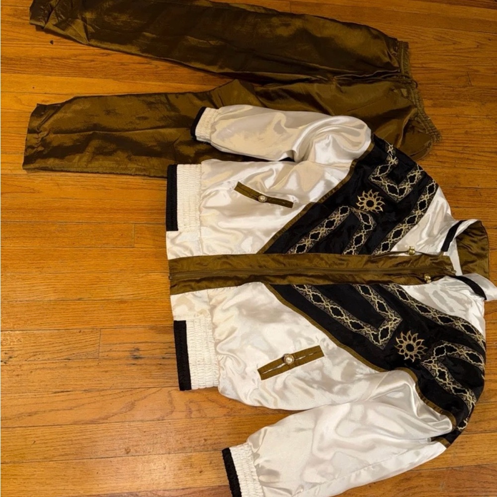 vintage 80s womens INDICATIONS jogging track suit jacket Pants size large